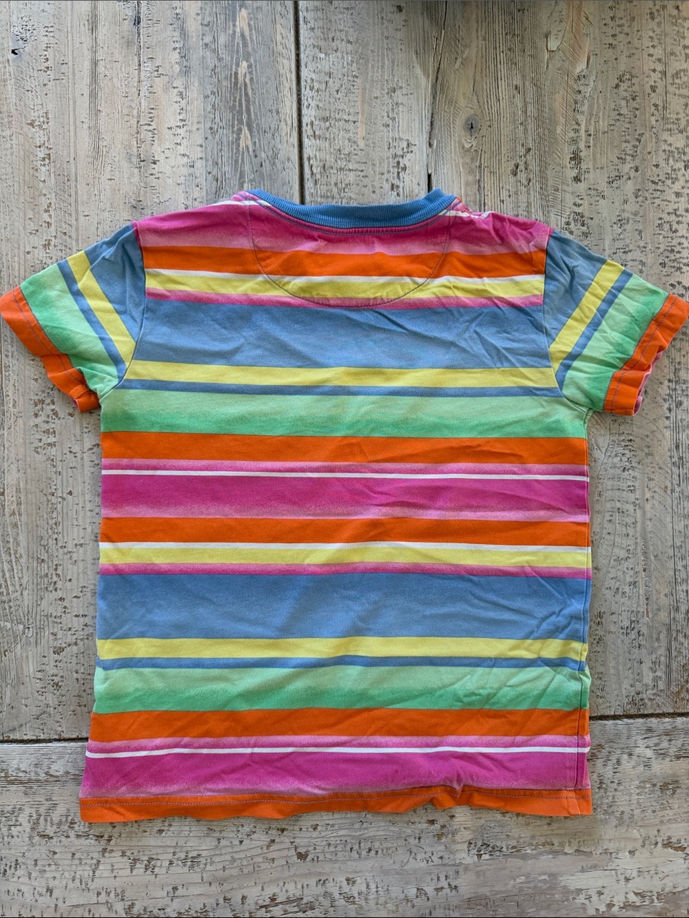 Polo by Ralph Lauren Kids Multicolor Striped Short Sleeve Tee size 6 - Picture 3 of 4